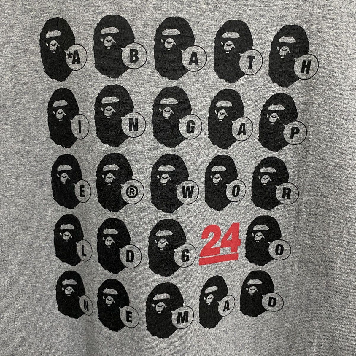 Bape Bape 2017 — 24th Anniversary Ape Heads A-Z Tee Size US M / EU 48-50 / 2 - 9 Thumbnail