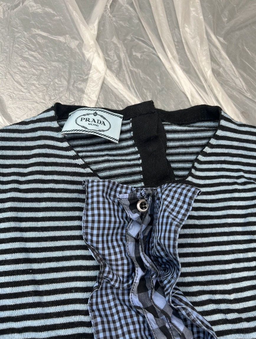Prada Woollen Jumper with Ruffle Appliqué Size XS / US 0-2 / IT 36-38 - 5 Thumbnail