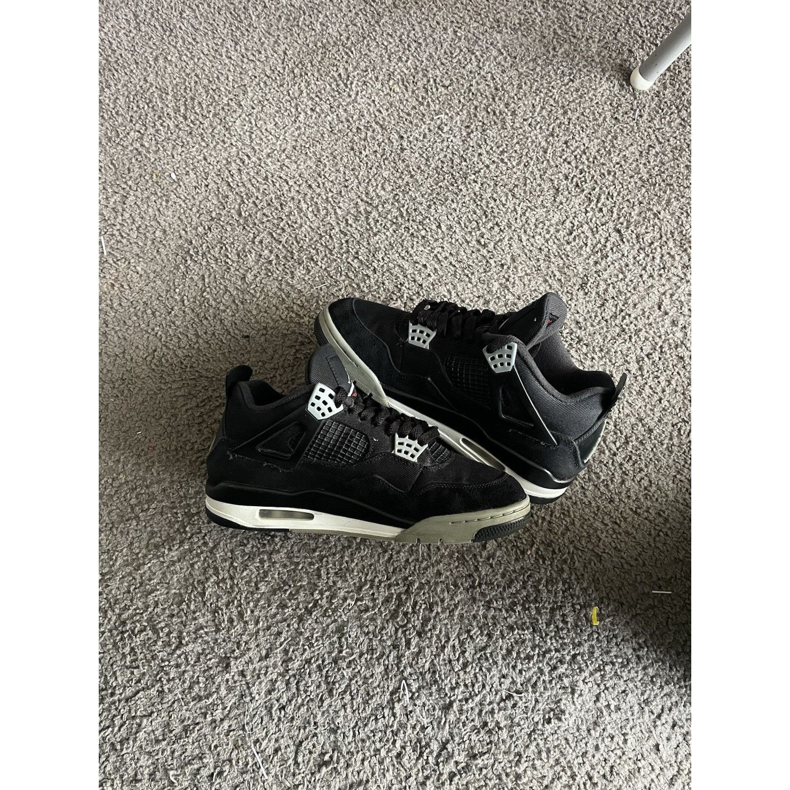 Nike Size 8 - Nike Air Jordan 4 Retro SE Black Canvas Men's Shoes Size US 8 / EU 41 - 3 Thumbnail