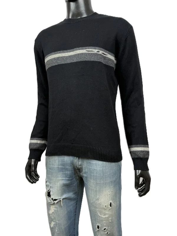 Armani Maglione Nero Armani Jeans Lana Cotone Uomo M Size US M / EU 48-50 / 2 - 3 Thumbnail