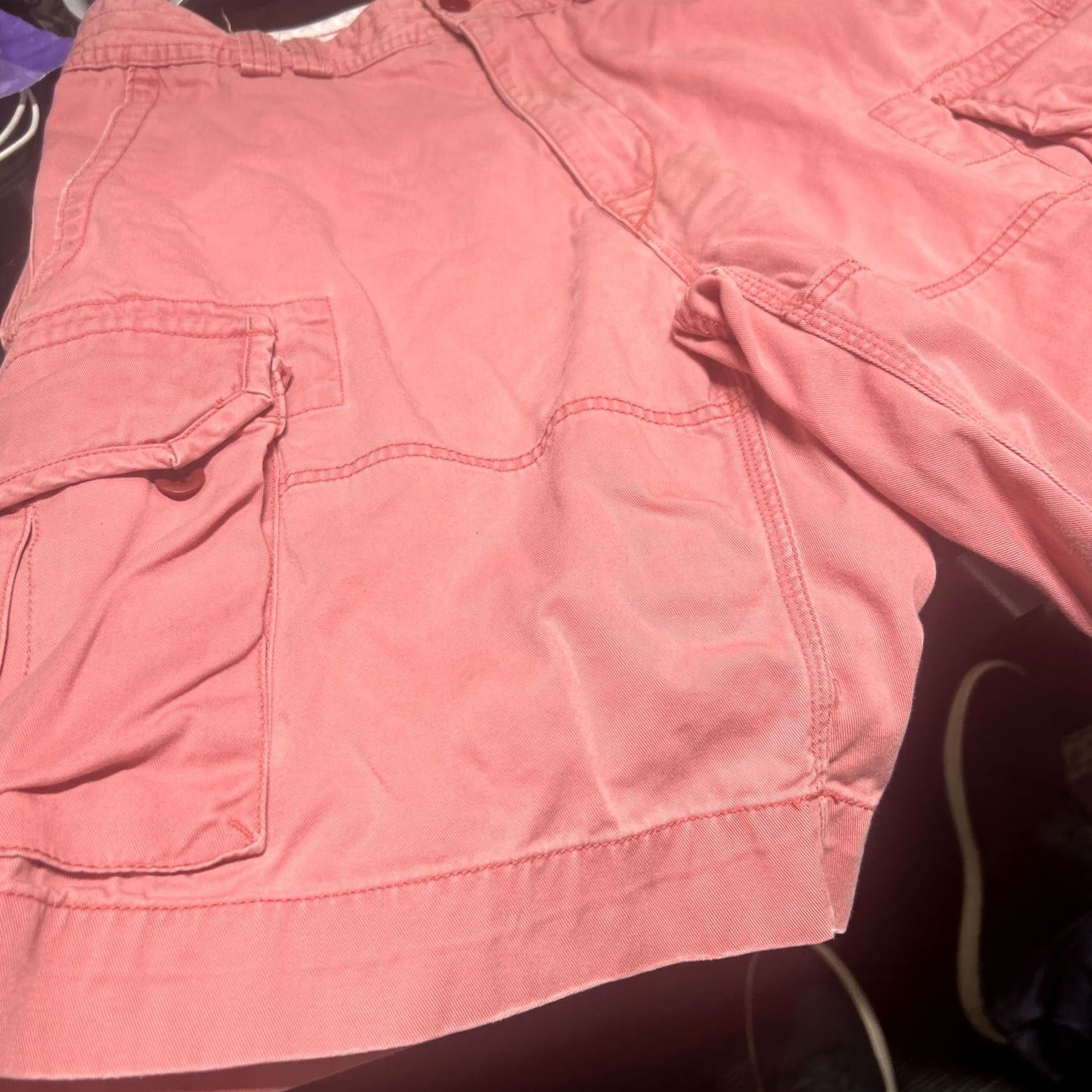 Polo Ralph Lauren Polo Ralph Lauren Cargo Shorts Women Pink 33 100% Cotton, Regular, Size 33, Cargo, Pink, 100% Cotton, Womens Size 24" / US 00 / IT 34 - 2 Thumbnail