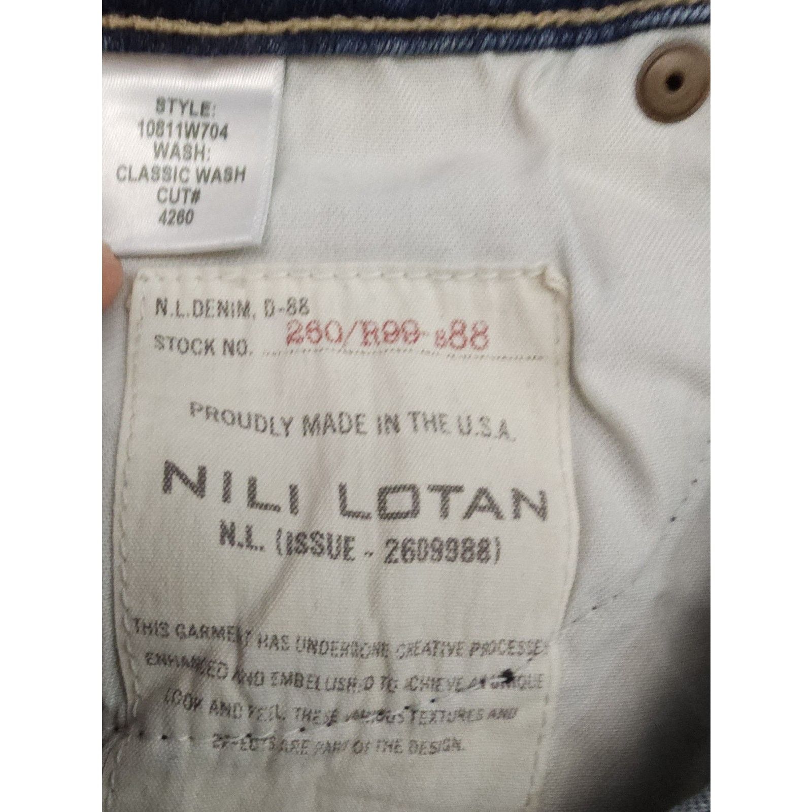 Nili Lotan Nili Lotan Women's Midrise Skinny Denim Blue $375 Jeans 27 Size 27" / US 4 / IT 40 - 11 Thumbnail