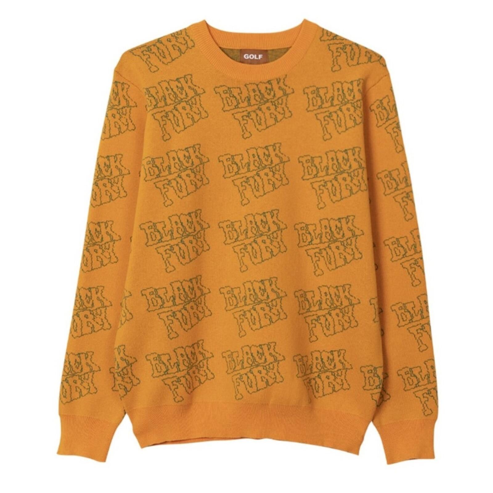 Golf Wang Golf Wang / Black Fury Jacquard Sweater / Orange Size US S / EU 44-46 / 1 - 1 Thumbnail