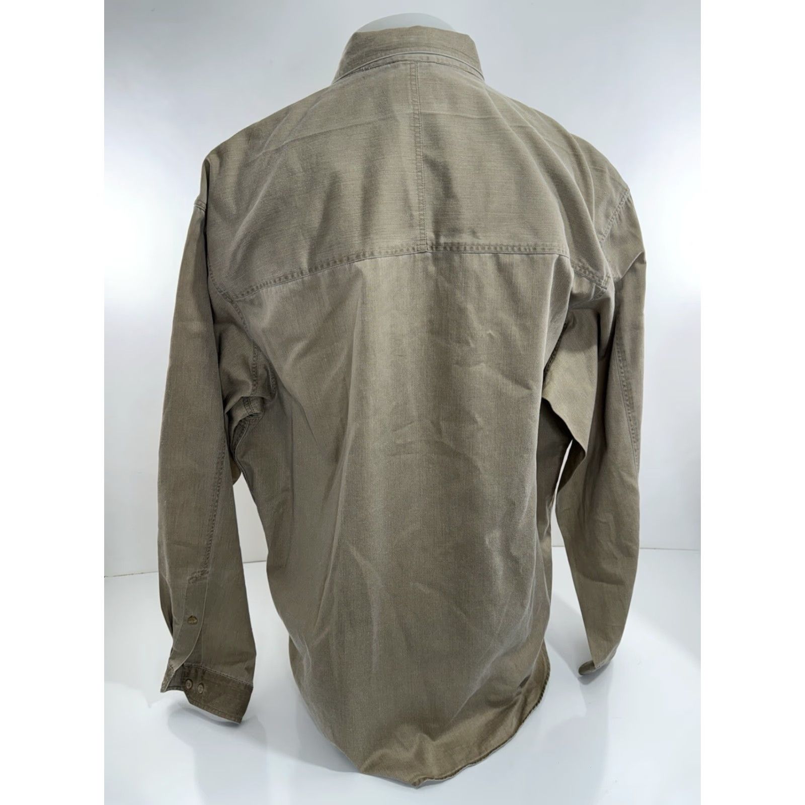 Banana Republic VINTAGE Banana Republic SHIRT Men XL Light Brown / Beige Pockets History: Hong Kong SAFARI 90s? Size US XL / EU 56 / 4 - 4 Thumbnail