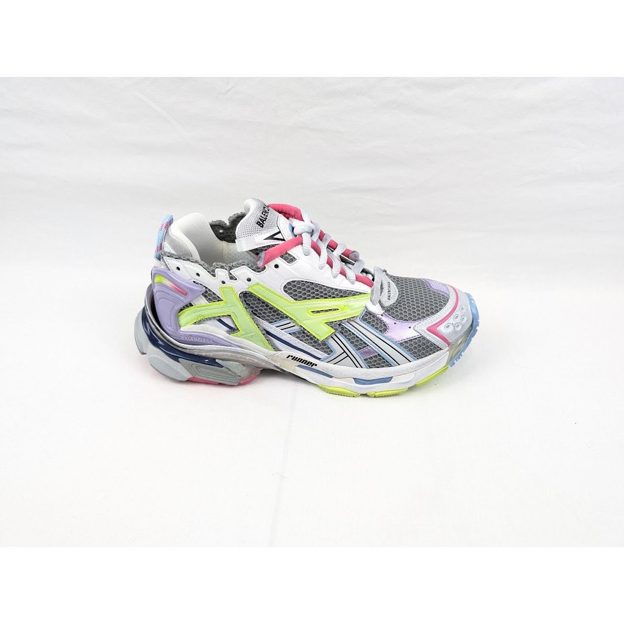 Balenciaga o1rshd1 Fluo Upper/ Mesh Runners in Multicolor Size US 11 / EU 44 - 1 Thumbnail