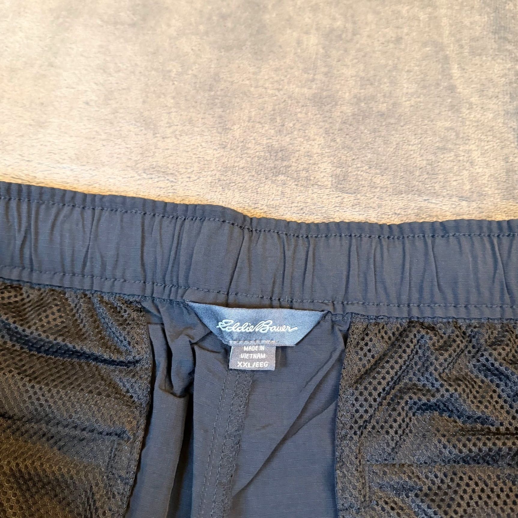 Eddie Bauer Eddie Bauer Cargo Shorts Mens XXL Black Belted Lightweight Hiking Nylon Size US 42 / EU 58 - 2 Thumbnail