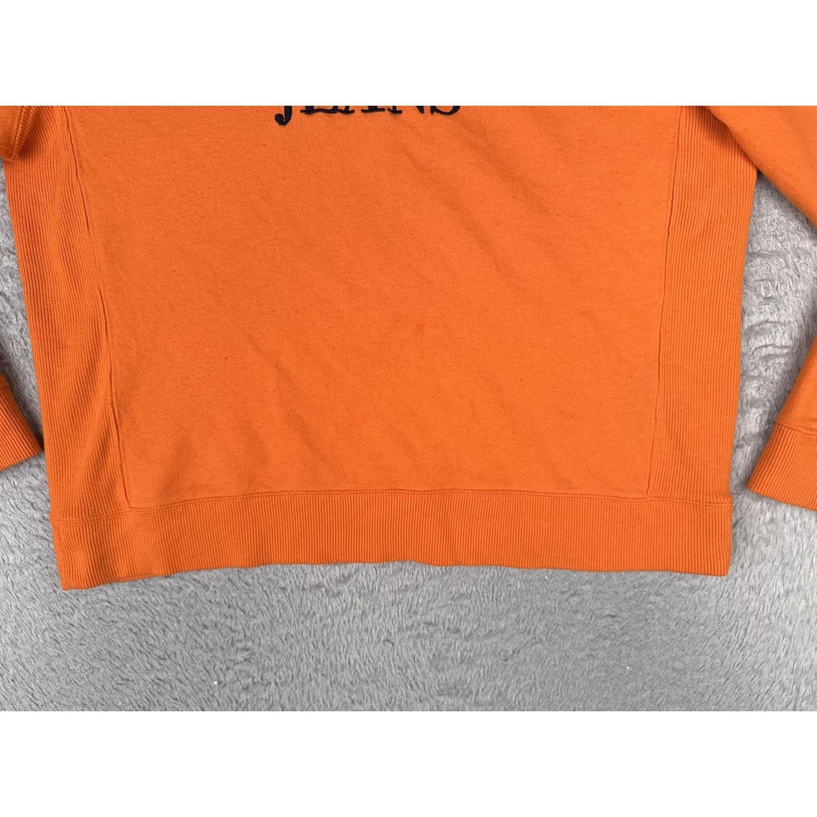 Tommy Hilfiger Tommy Jeans Sweater Hoodie Womens L Orange Logo Hooded Top Size L / US 10 / IT 46 - 5 Thumbnail