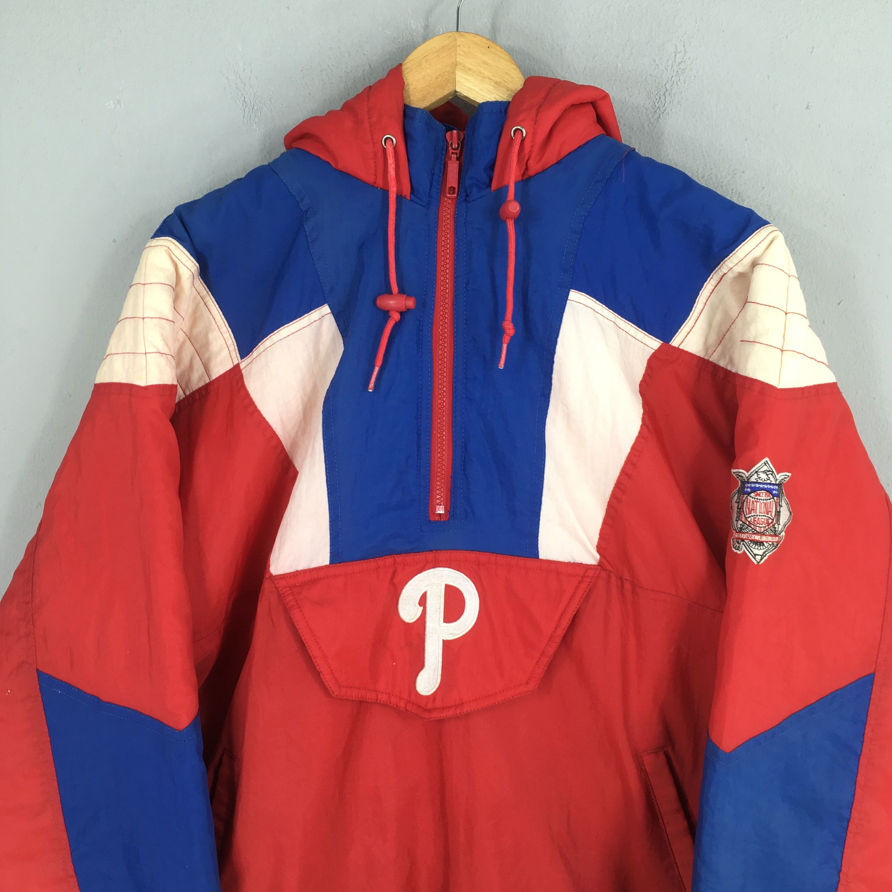 MLB Vintage Philadelphia Phillies MLB Half Zipper Jacket XL Size US XL / EU 56 / 4 - 2 Thumbnail