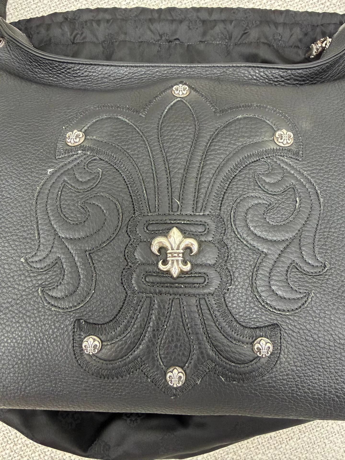 Chrome Hearts Chrome Hearts Scout Fleur-de-lis Lyon Leather Crossbody Bag Size ONE SIZE - 3 Thumbnail