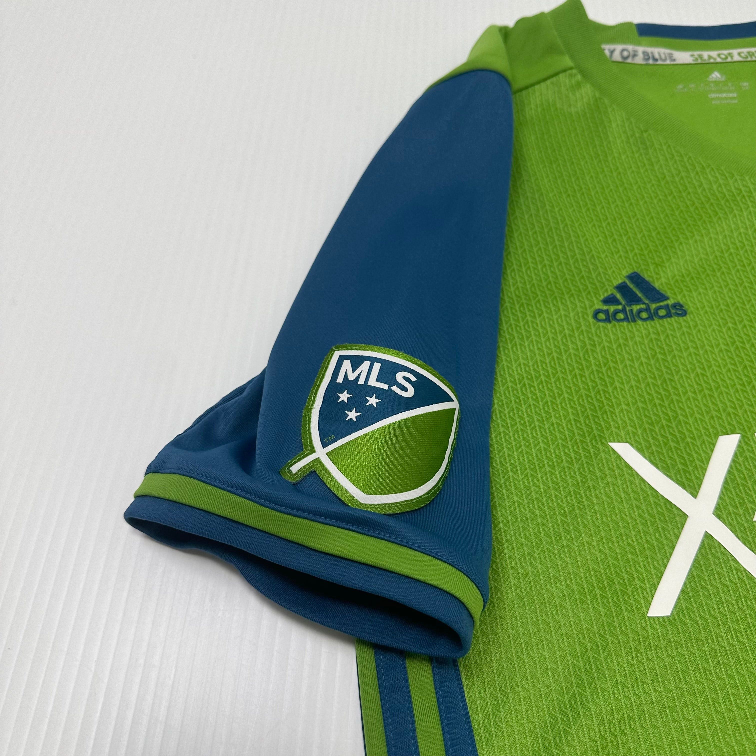 Adidas 2016-17 Adidas Seattle Sounders MLS Home Kit Youth L Size US XS / EU 42 / 0 - 3 Thumbnail