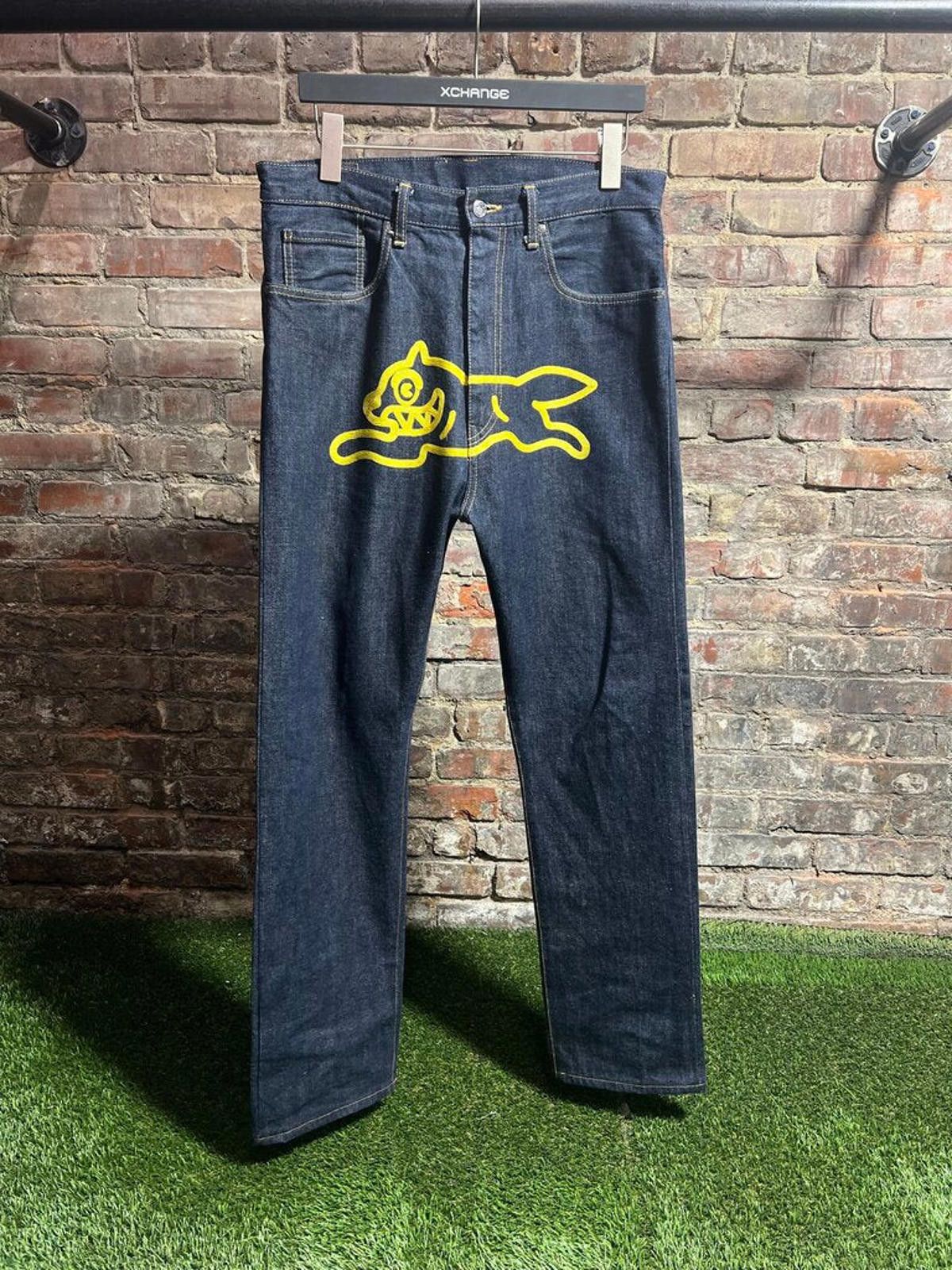 Icecream Ice Cream Chain Stitch Running Dog Jeans Sz. L Size ONE SIZE - 1 Thumbnail