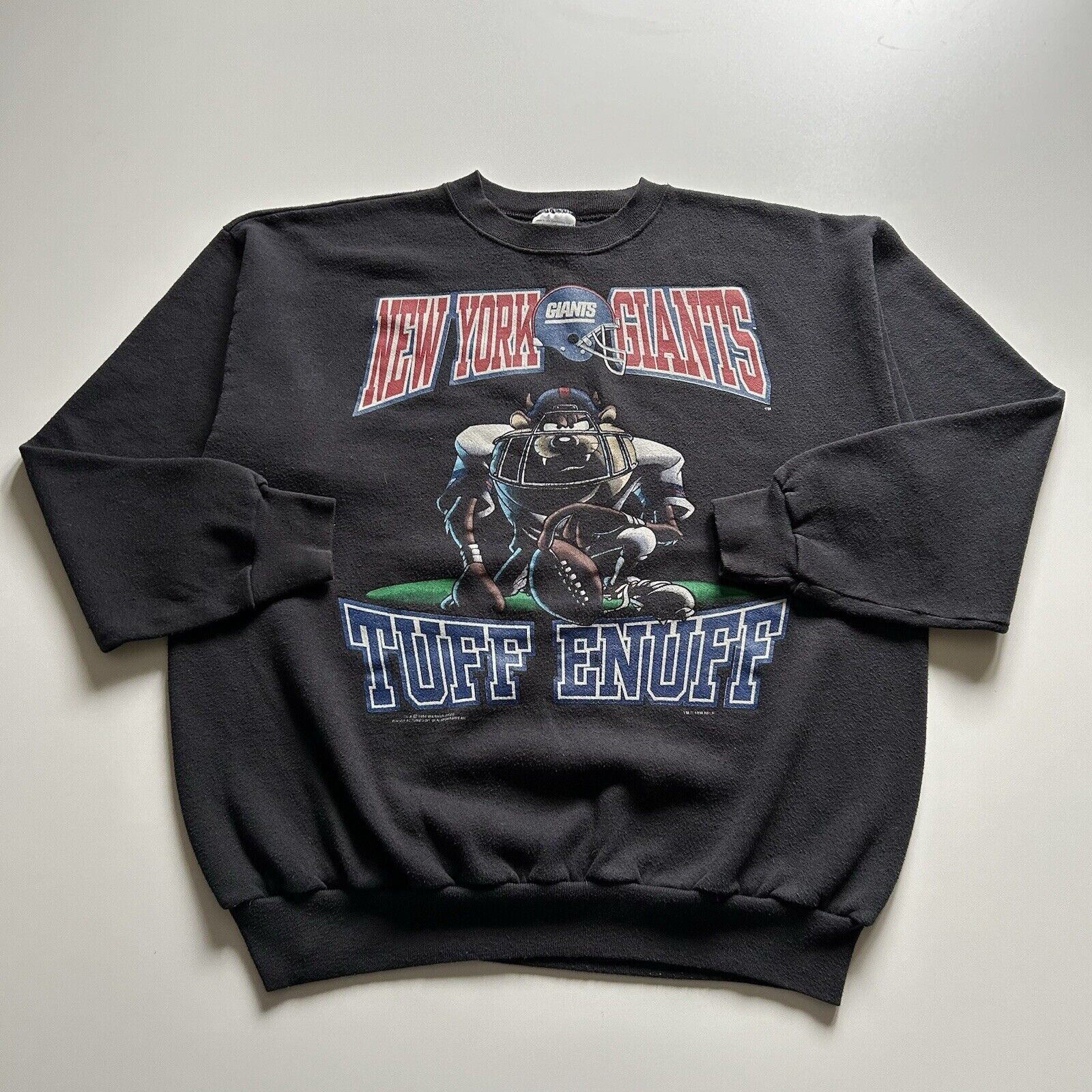NFL Vintage 90s New York Giants NFL Taz Looney Tunes Crewneck XL Size US XL / EU 56 / 4 - 1 Thumbnail