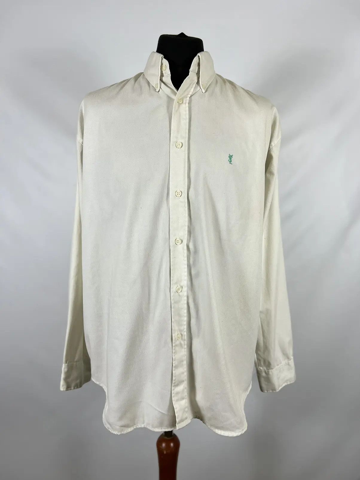 Designer × Vintage × Yves Saint Laurent Vintage Yves Saint Laurent long sleeve shirt Size US L / EU 52-54 / 3 - 1 Thumbnail