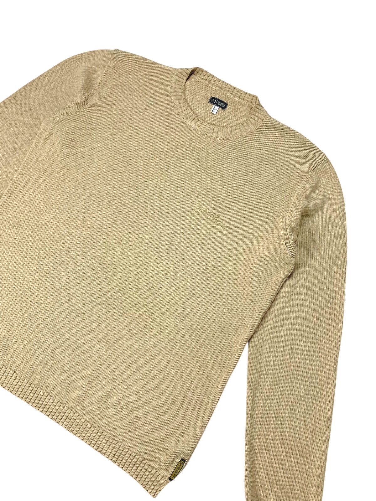 Emporio Armani Vintage Y2K Armani Cotton Knit Jumper Sweater Size US L / EU 52-54 / 3 - 1 Thumbnail
