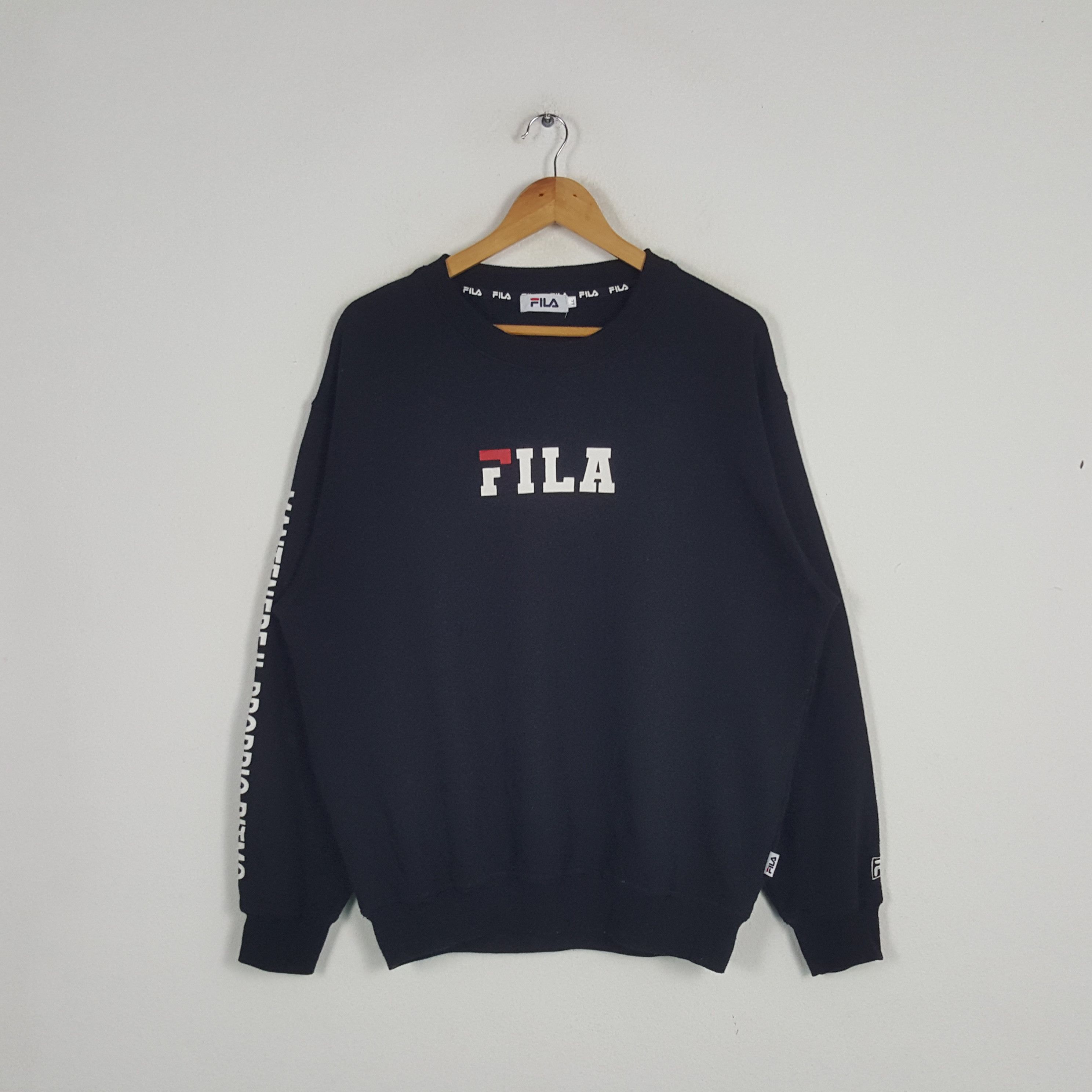 Fila × Vintage Vintage Fila Mentenere Il Proprio Ritmo Sweatshirt Size US L / EU 52-54 / 3 - 1 Thumbnail