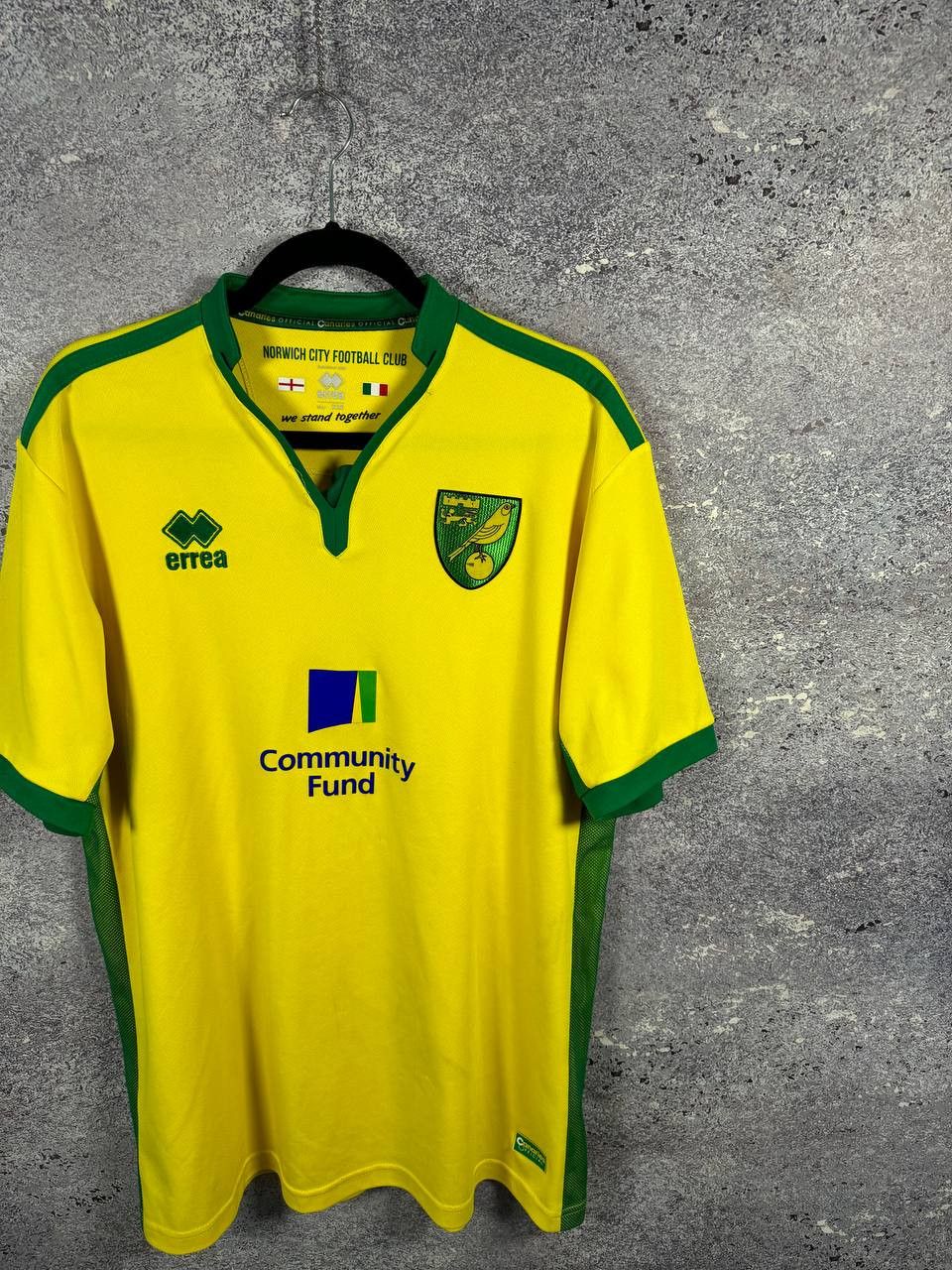 Errea × Vintage Vintage Norwich City 2016/17 Errea Soccer Jersey Size US XXL / EU 58 / 5 - 3 Thumbnail