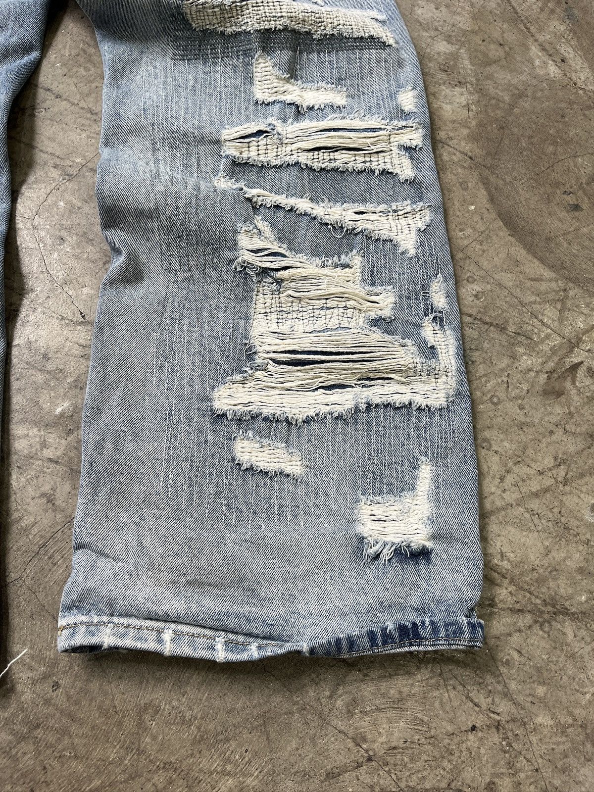 Other Still Water Distressed Reworked Denim Jeans (unisex) Size US 29 - 12 Thumbnail