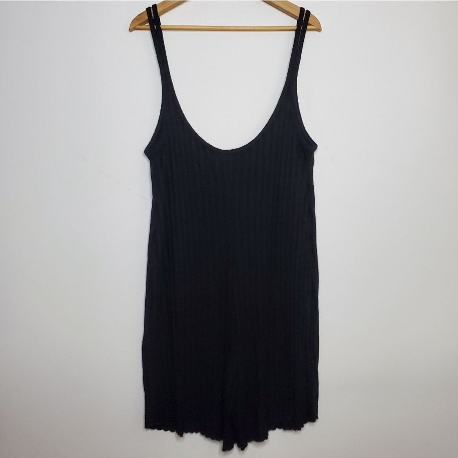 Simon Miller Simon Miller Ribbed Supa Low Back Black Romper Size L Size 34" / US 12 / IT 48 - 3 Thumbnail