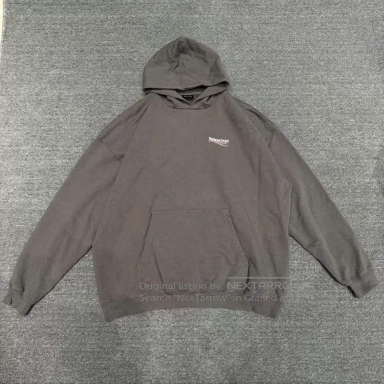 Balenciaga Balenciaga Grey Coke Hoodie Sweatshirt Size US XS / EU 42 / 0 - 1 Thumbnail