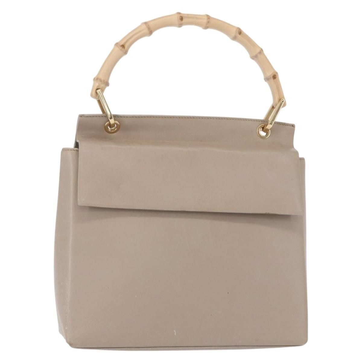 Gucci Gucci Vintage Bamboo Handle Leather Size ONE SIZE - 1 Thumbnail