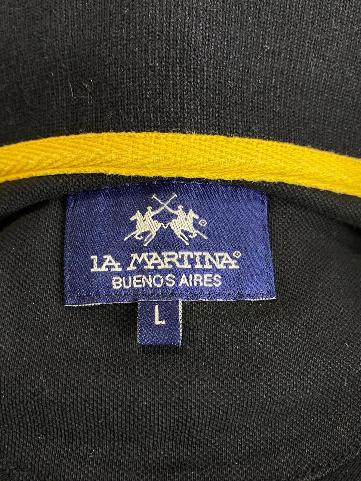 La Martina La Martina Argentina Black Solid Rugby Polo Shirt Size L Size US L / EU 52-54 / 3 - 11 Thumbnail