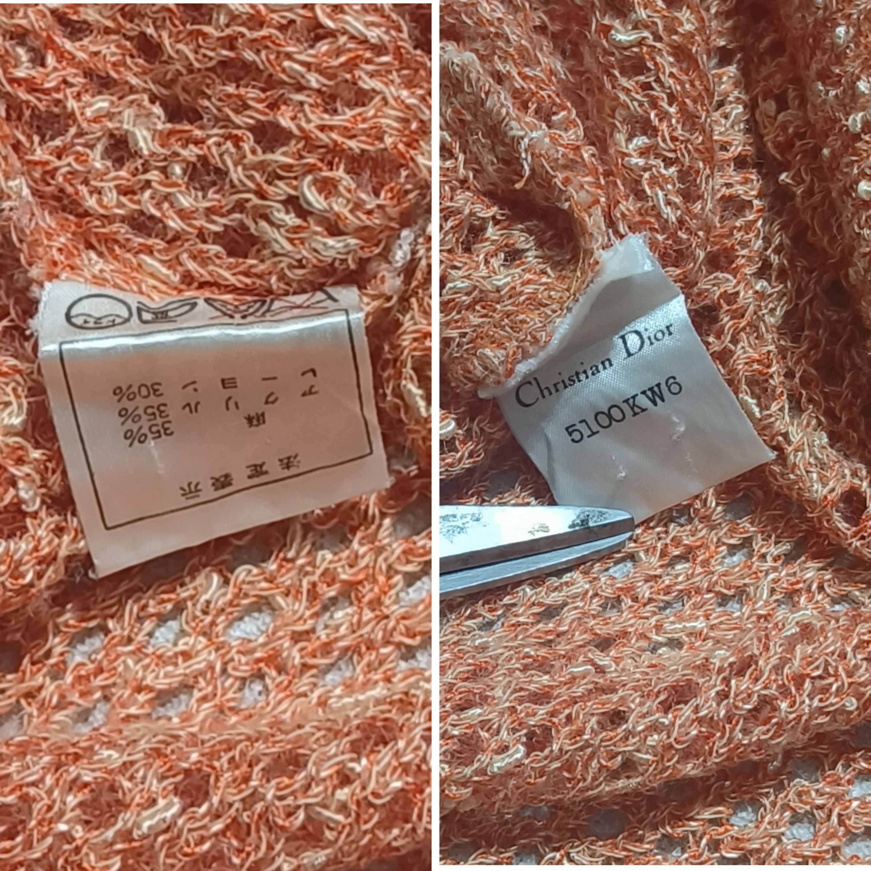 Christian Dior Monsieur Vintage Christian Dior Openwork Knitwear Transparent Sweater Size M / US 6-8 / IT 42-44 - 9 Thumbnail
