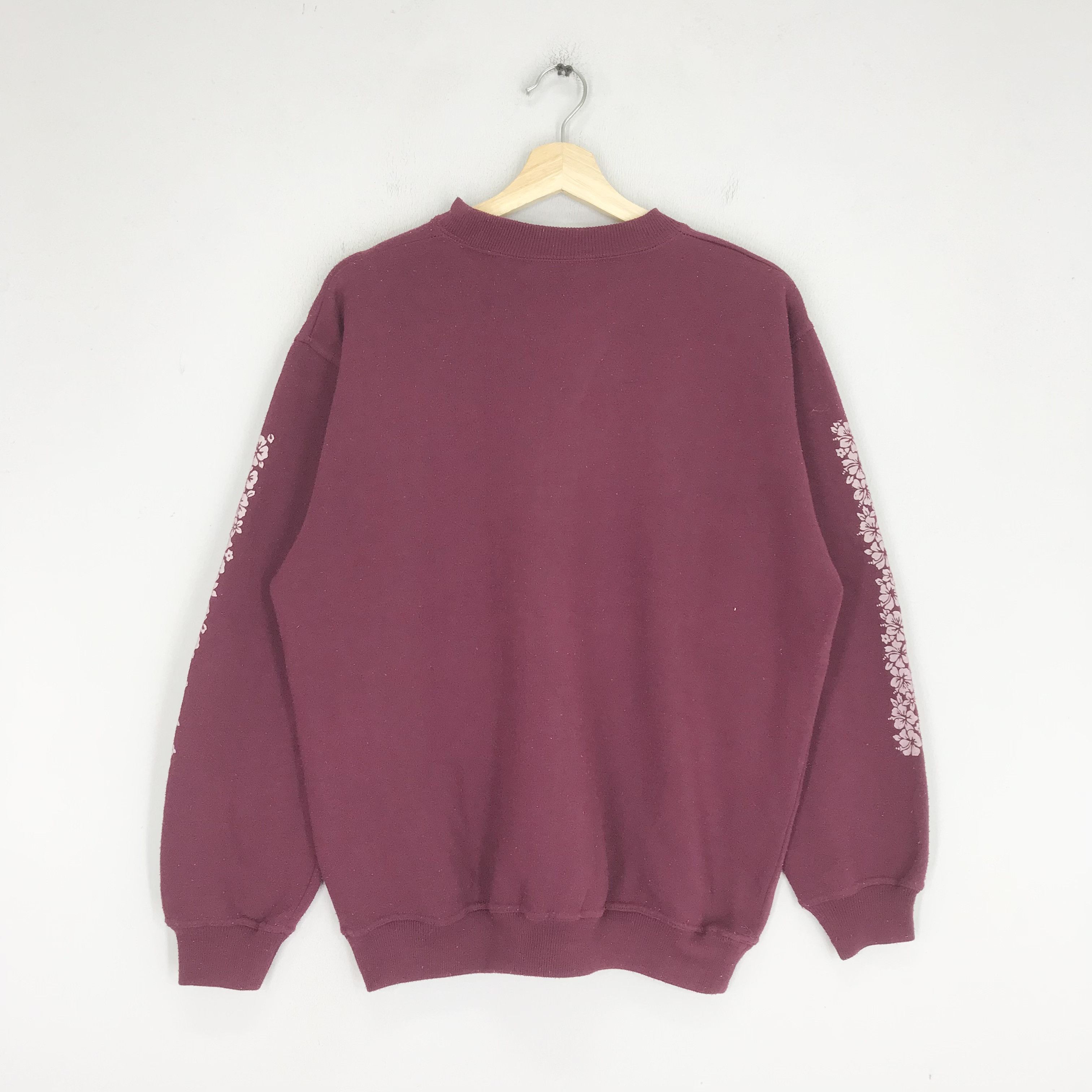 Vintage Vintage Hawaiian Long Beach Sweatshirt Red - 164 Size US L / EU 52-54 / 3 - 2 Thumbnail