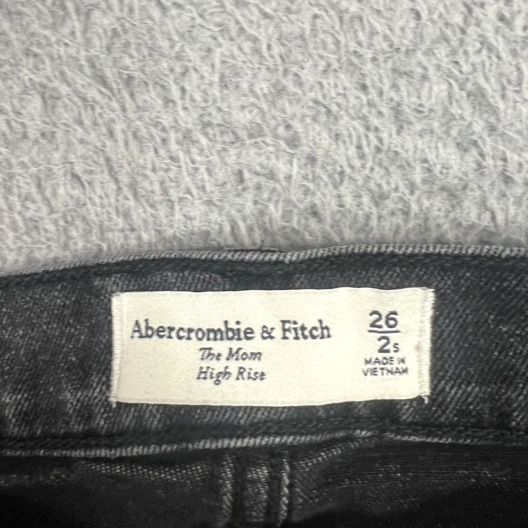 Abercrombie & Fitch VINTAGE Abercrombie & Fitch Mom High Rise Jeans Size 2 Womens Black Cotton Denim Fall Size 26" / US 2 / IT 38 - 6 Thumbnail