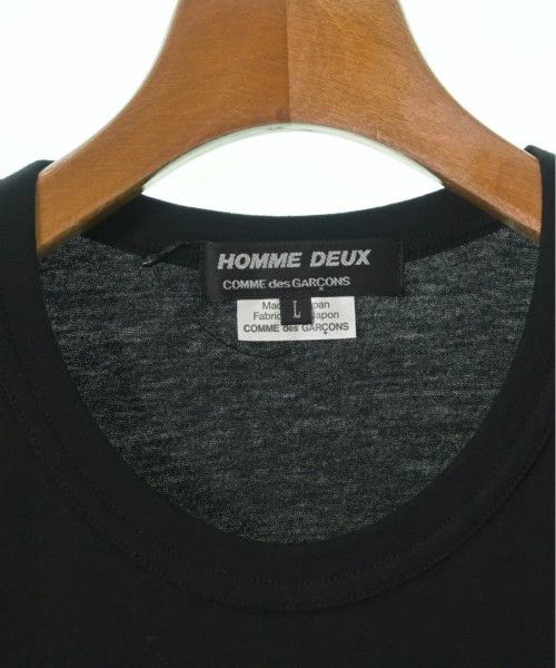 Comme des Garcons Homme Deux T-Shirts cut-and-sew short sleeve cotton crewneck Black Size US L / EU 52-54 / 3 - 5 Thumbnail