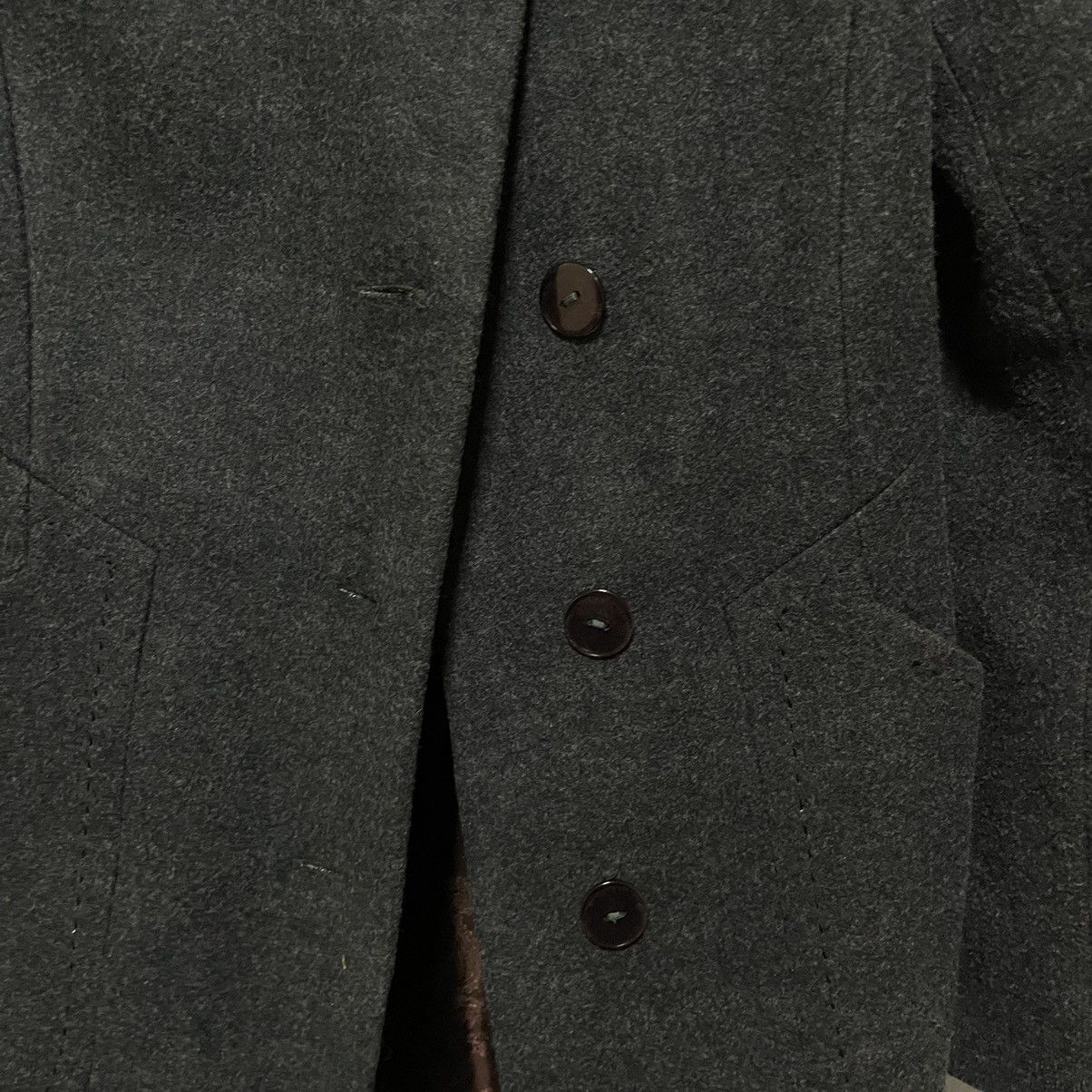 If Six Was Nine × Le Grande Bleu (L.G.B.) × Tornado Mart Angora Mart Japanese Egoist Hairy Fur Coat Jacket blazer Size XL / US 12-14 / IT 48-50 - 3 Thumbnail