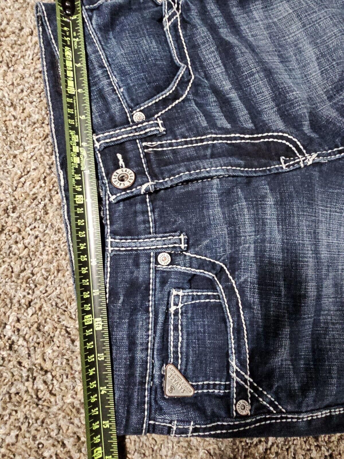 Salvage BUCKLE BKE Dungarees Salvage 31x32 HAVOC Straight Slim Fit Size US 31 - 5 Thumbnail