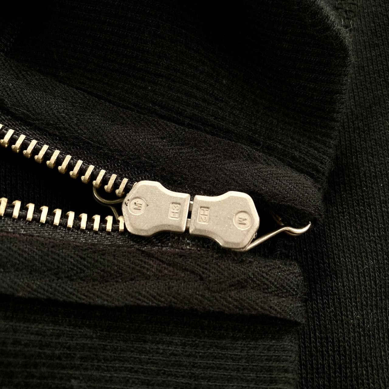 Maison MIHARA YASUHIRO Leather Sleeves Zip up Black Hoodie Size US M / EU 48-50 / 2 - 7 Thumbnail