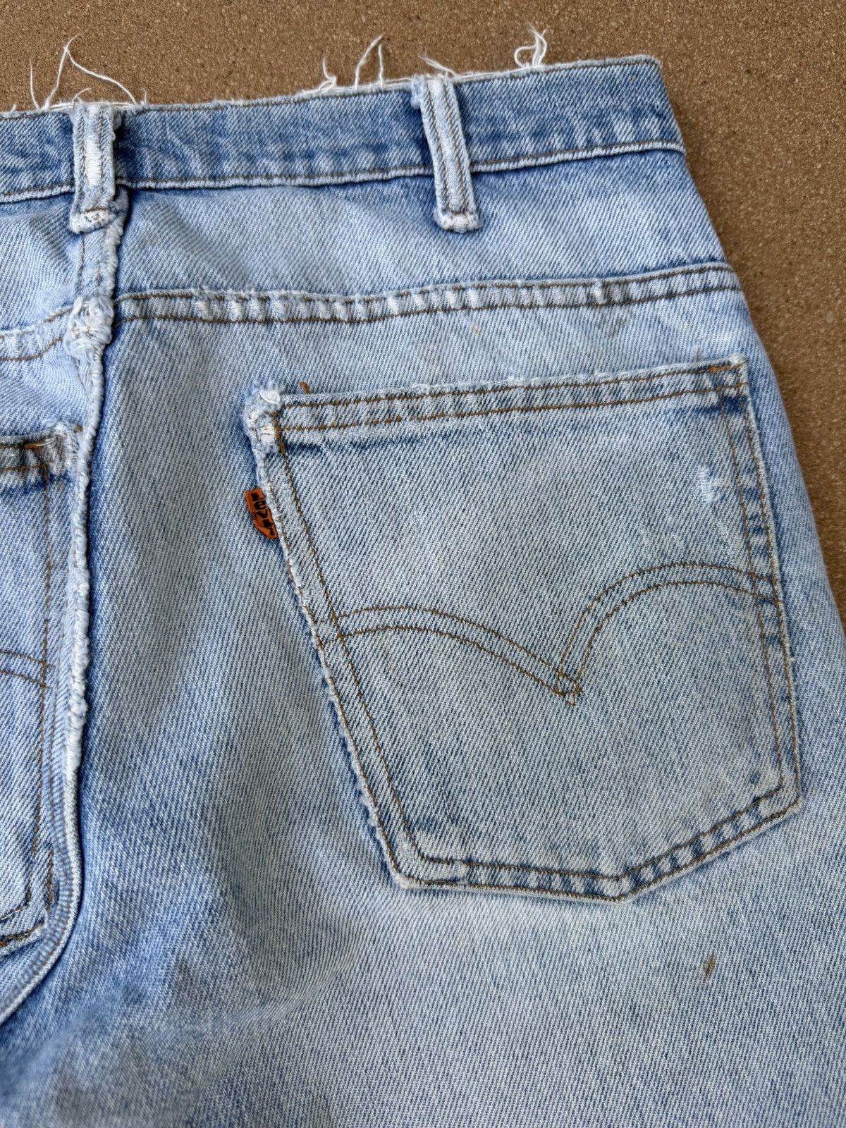 Levi's Vtg 80’s Levi’s 684 Orange Tab Bellbottom Flare Jeans 31x31 Size US 31 - 8 Thumbnail