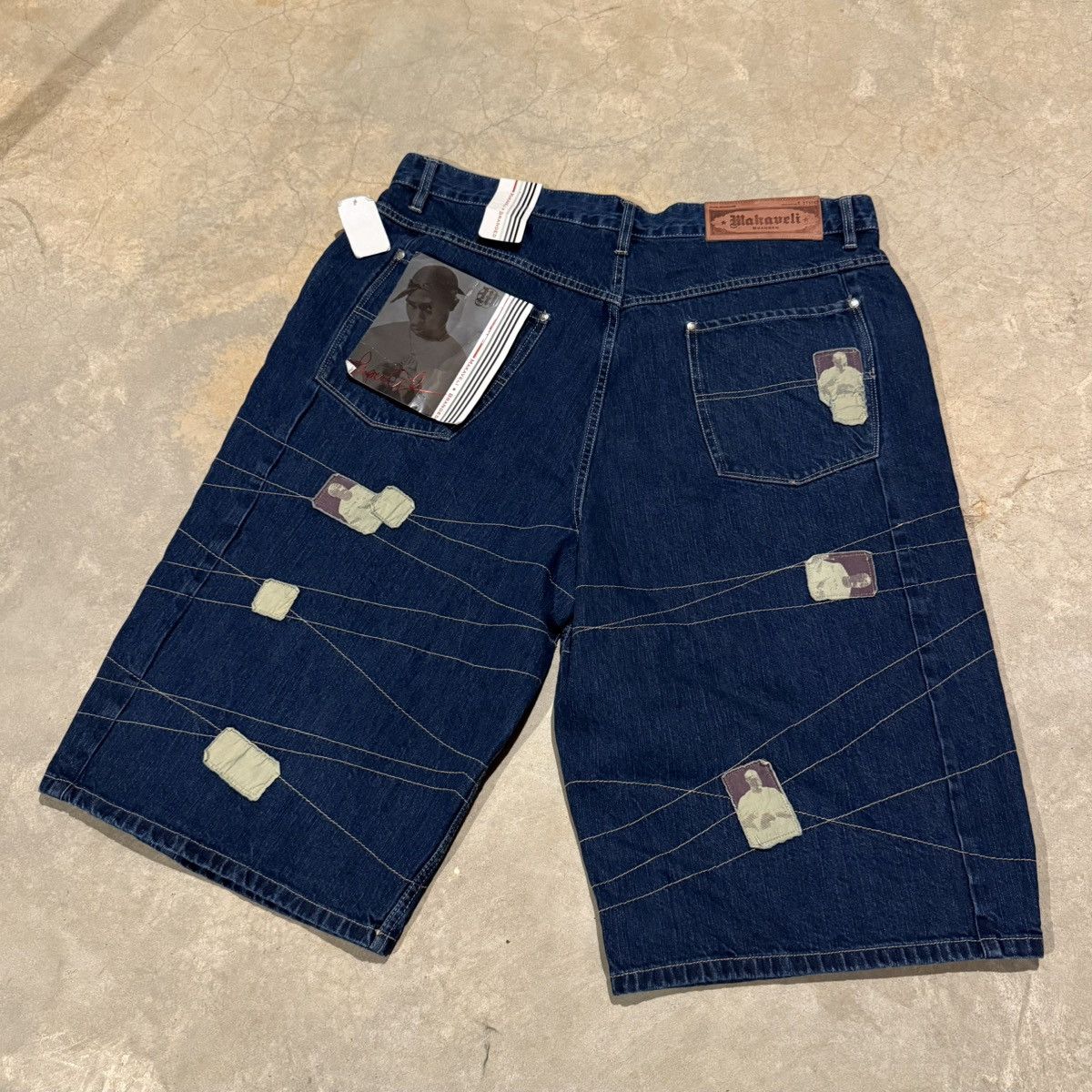 Makaveli Brand New Vtg 2000s Makaveli Tupac Baggy Jorts Y2K Skater Size US 40 / EU 56 - 10 Thumbnail