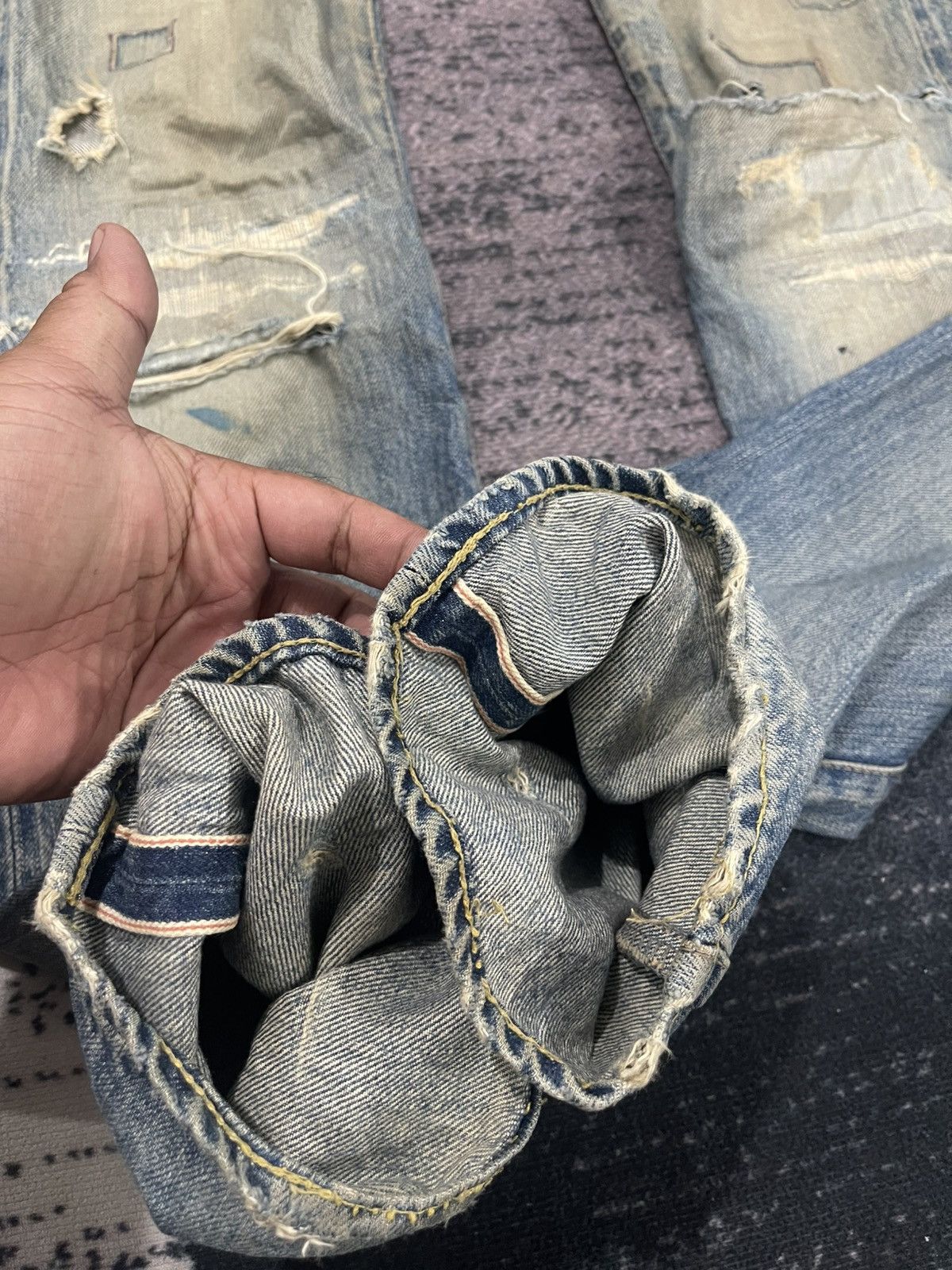 Hysteric Glamour Vintage Hysteric Glamour Distressed Denim Jeans Size US 32 / EU 48 - 11 Thumbnail
