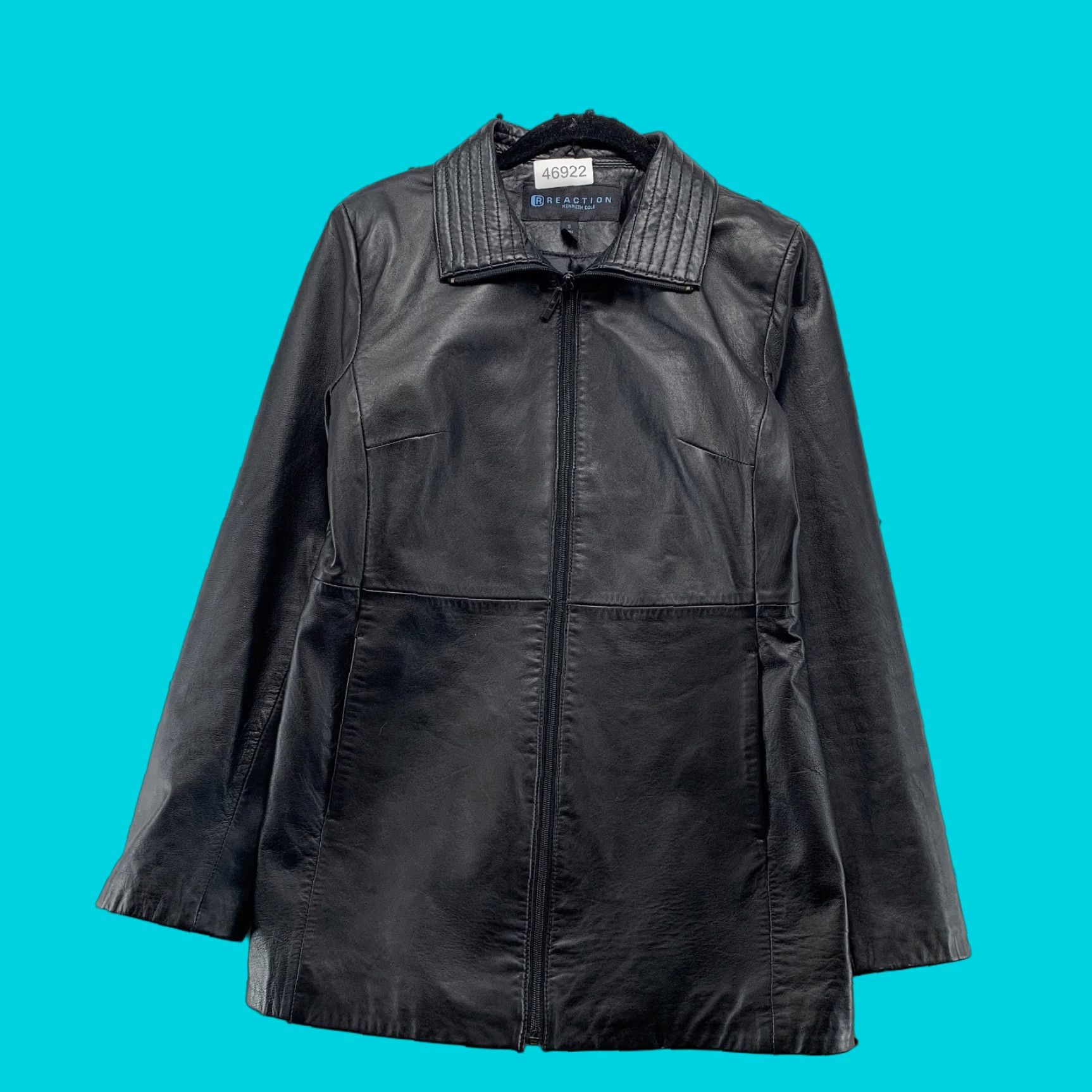 Kenneth Cole Kenneth Cole Leather Jacket Women Small Black Lightweight Y2K Business Work Size S / US 4 / IT 40 - 1 Thumbnail