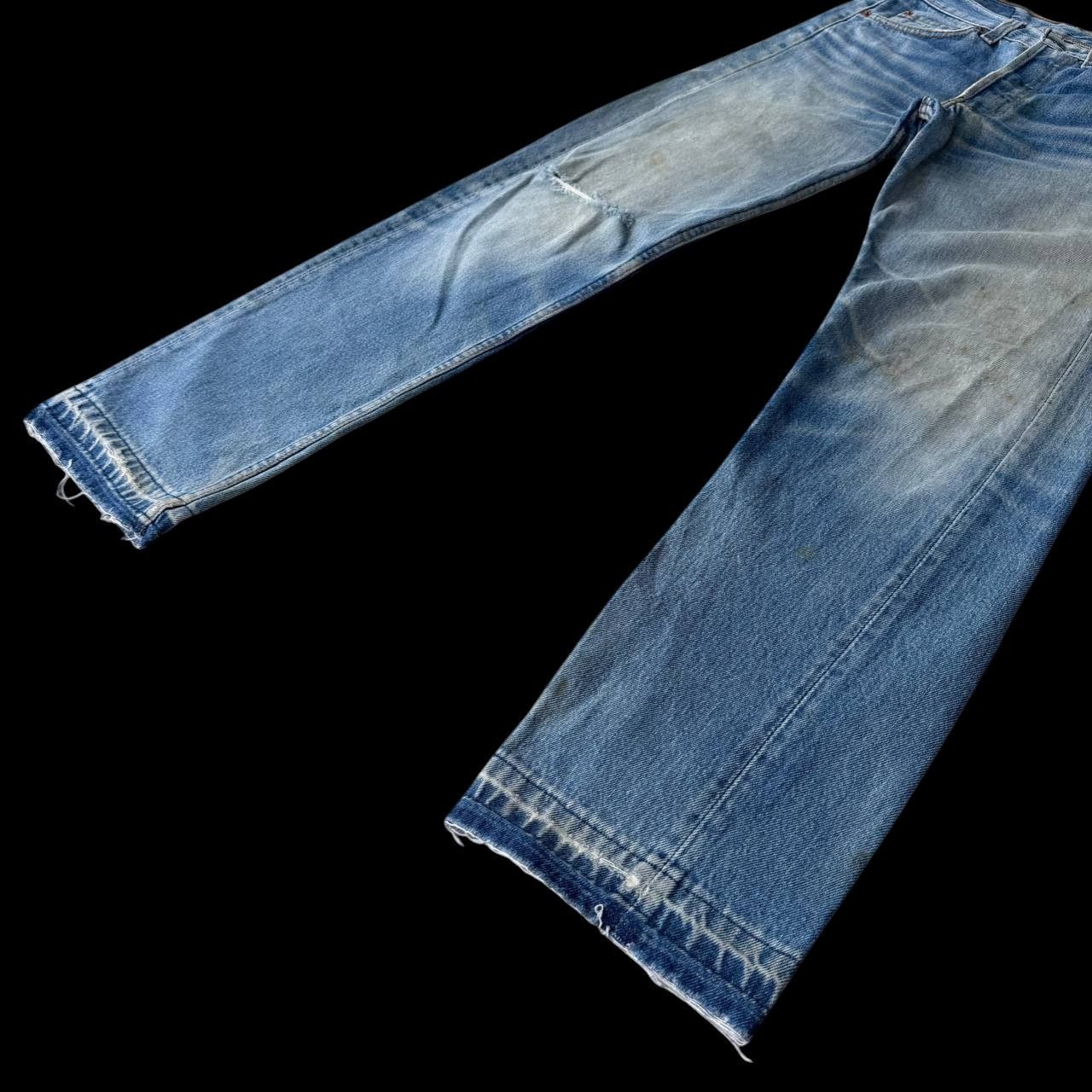 Levi's VTG LEVIS 501 YEARS 93 DISTRESSED DENIM KURT COBAIN STYLE Size US 28 / EU 44 - 4 Thumbnail