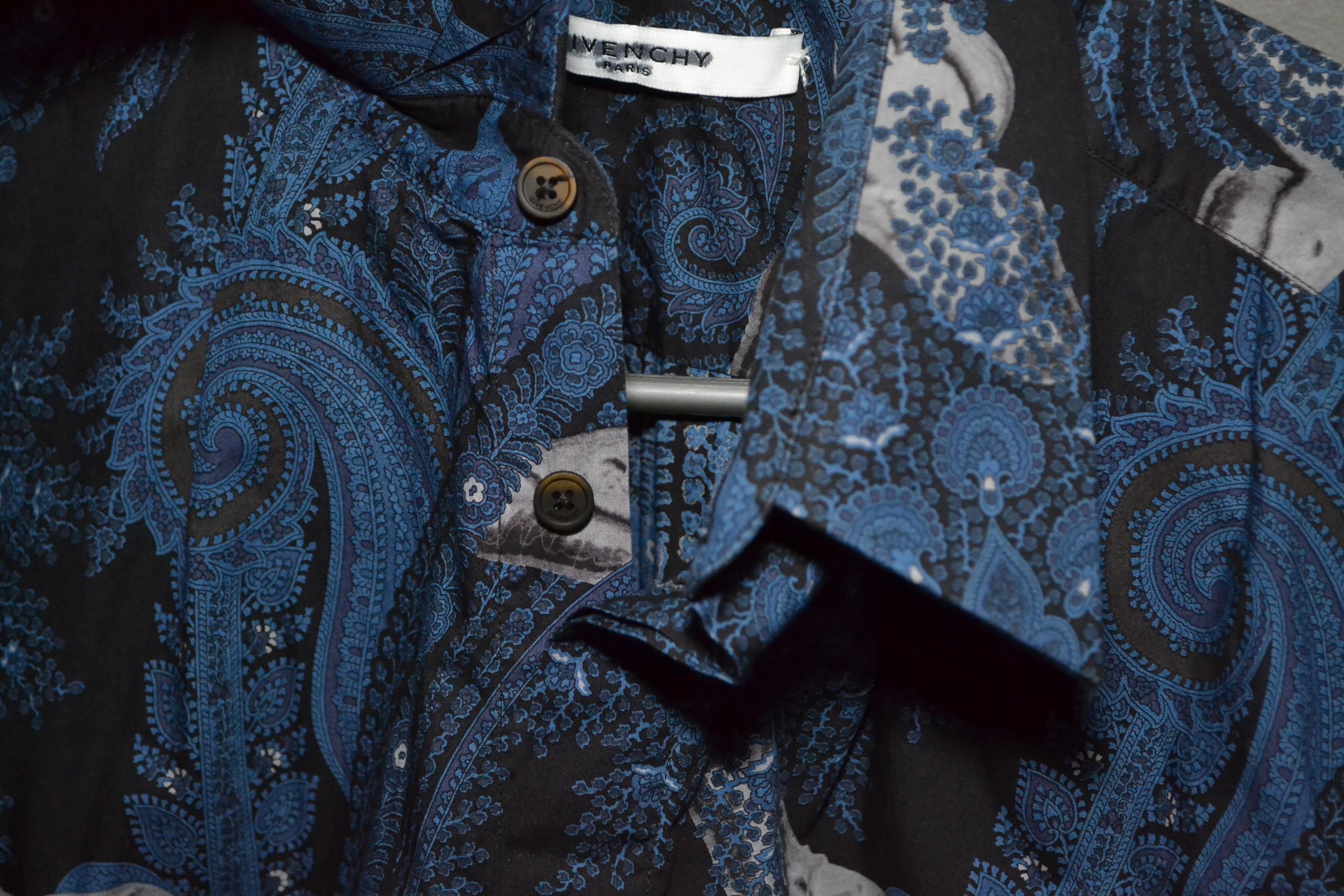 Givenchy Givenchy S/S 2015 Paisley Moth Button-up Shirt S-M 42 Size US M / EU 48-50 / 2 - 10 Thumbnail