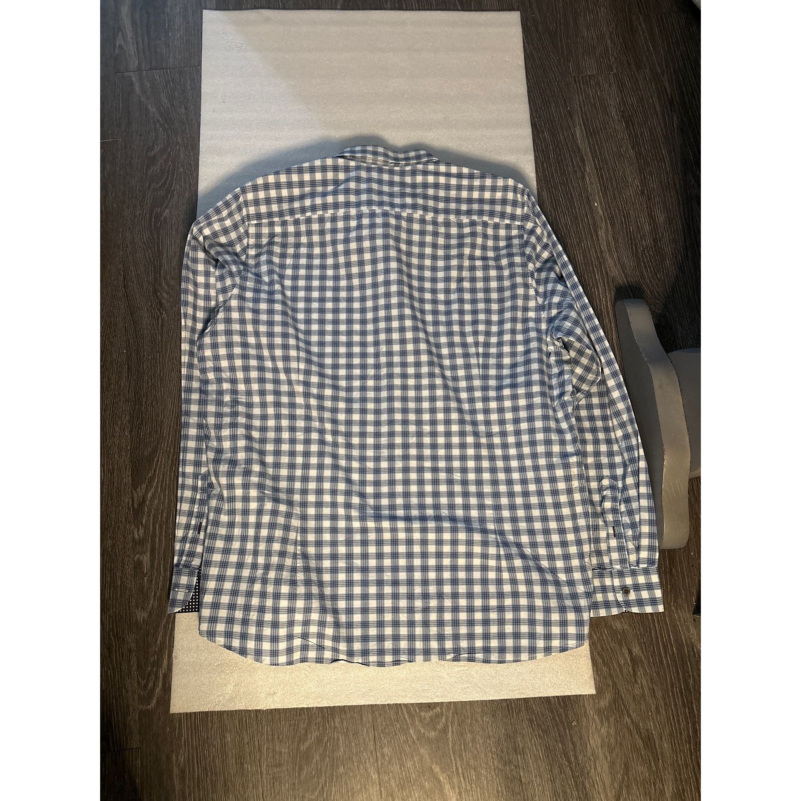 Ted Baker Ted Baker London Plaid Long Sleeve Shirt 6(44) Turn Cuff Size US S / EU 44-46 / 1 - 8 Thumbnail