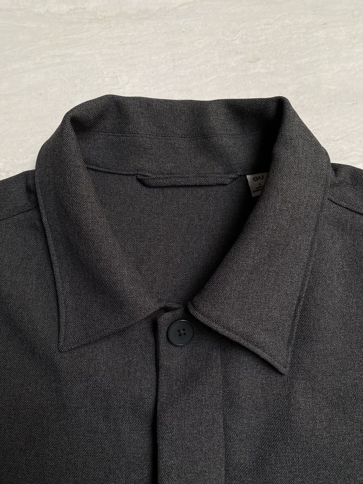 GU GU Pocket Boxy Oversize Grey Outer Shirt Size US L / EU 52-54 / 3 - 11 Thumbnail