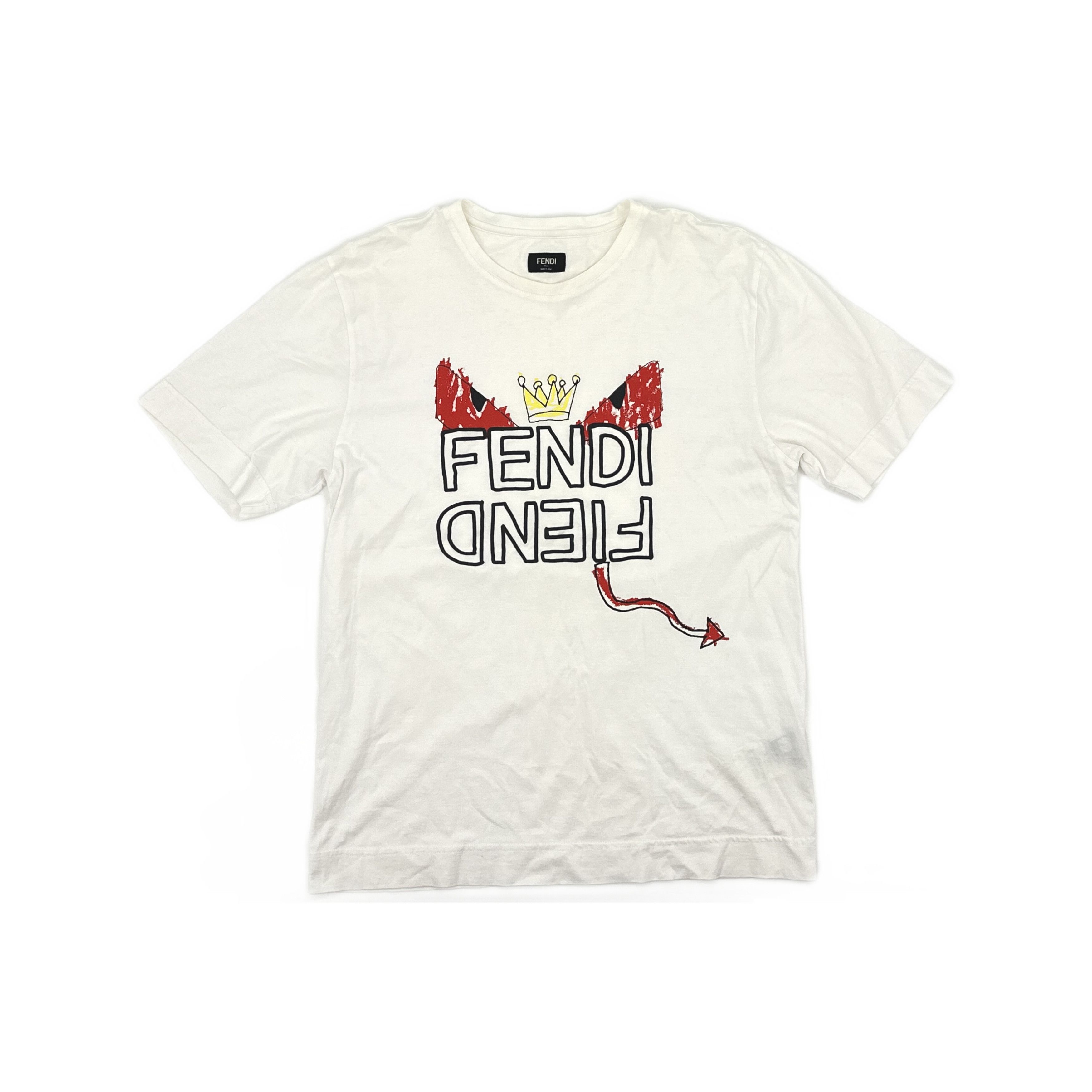 Fendi Fendi Devil Graphic Short Sleeve T-Shirt Size M Size US M / EU 48-50 / 2 - 1 Thumbnail