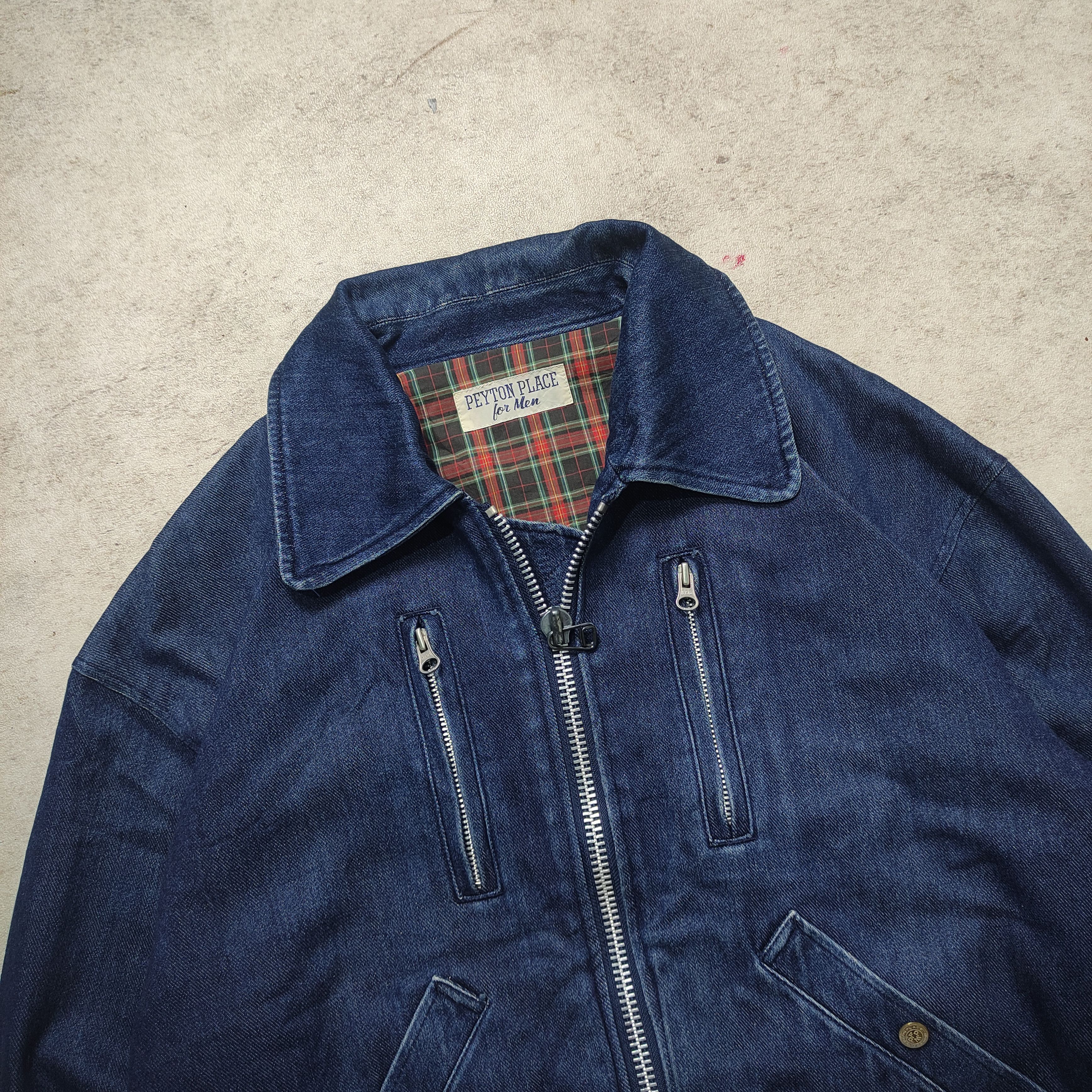 Japanese Brand × PPFM × Vintage PPFM Bomber Denim Jacket 1990s Size US M / EU 48-50 / 2 - 5 Thumbnail