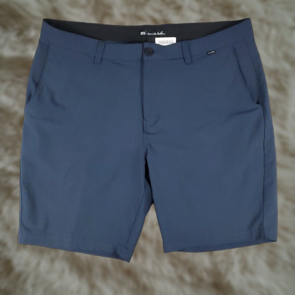 TravisMathew Travis Mathew Shorts Mens Size 40 Blue Golf Casual Flat Front Chino Size US 40 / EU 56 - 1 Thumbnail