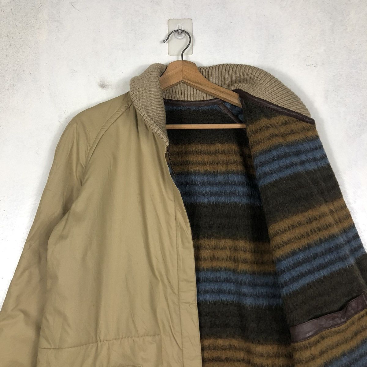Japanese Brand 📌VINTAGE REVERSIBLE JACKET STRIPED JANE MORE ISSEY MIYAKE Size US L / EU 52-54 / 3 - 13 Thumbnail