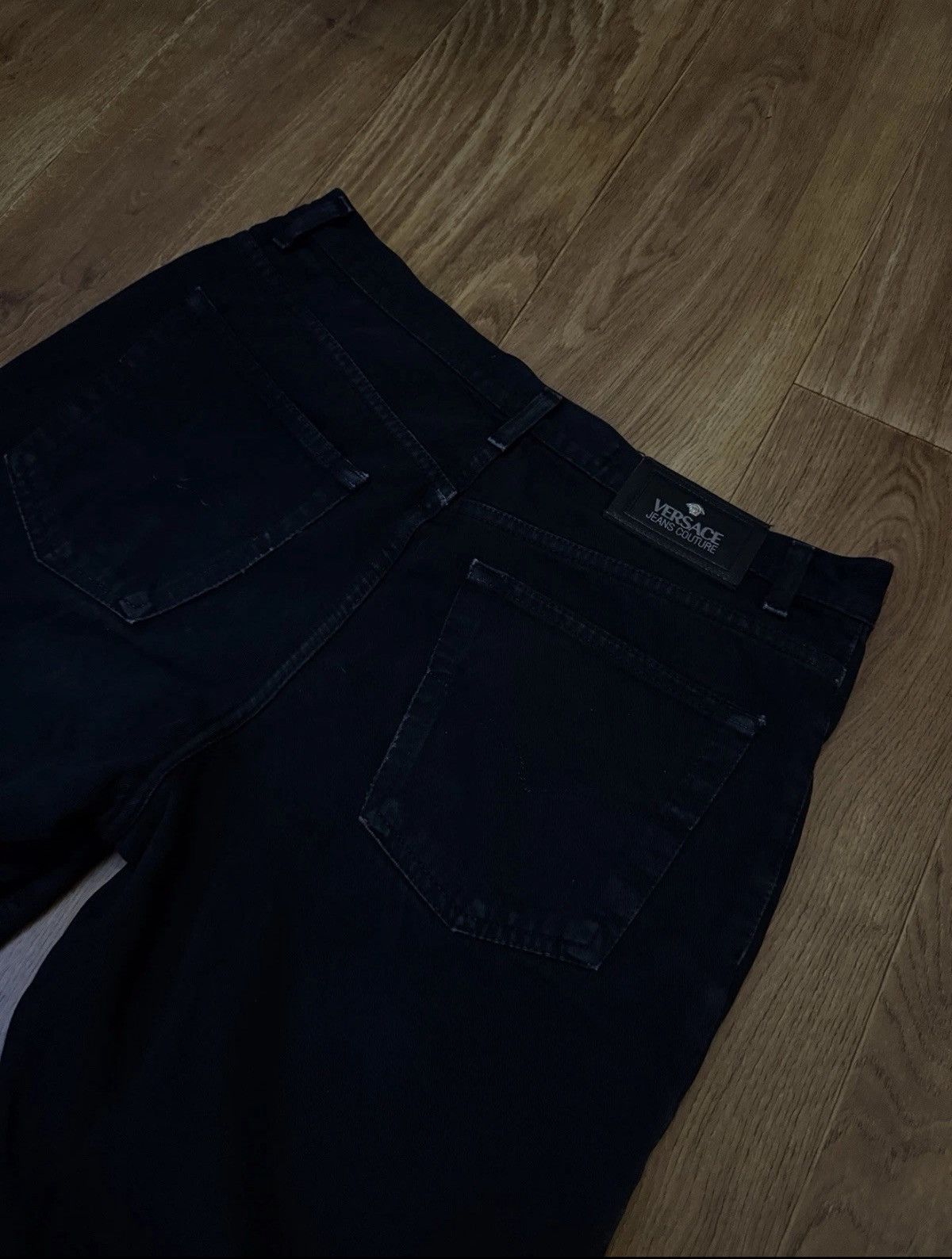 Versace Jeans Couture Vintage Versace Jeans Couture Flared Black Jeans Medusa Size US 34 / EU 50 - 10 Thumbnail