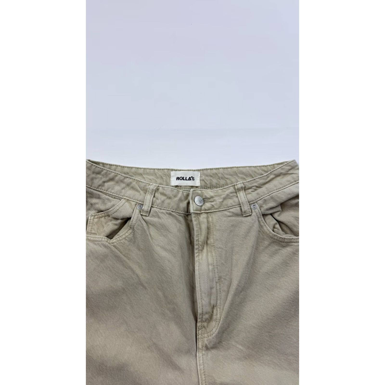 Rolla's VINTAGE Rolla's Heidi Jeans Womens 29 Aussie 11 Khaki High Rise Loose Straight Wide Leg Denim Size 29" - 4 Thumbnail