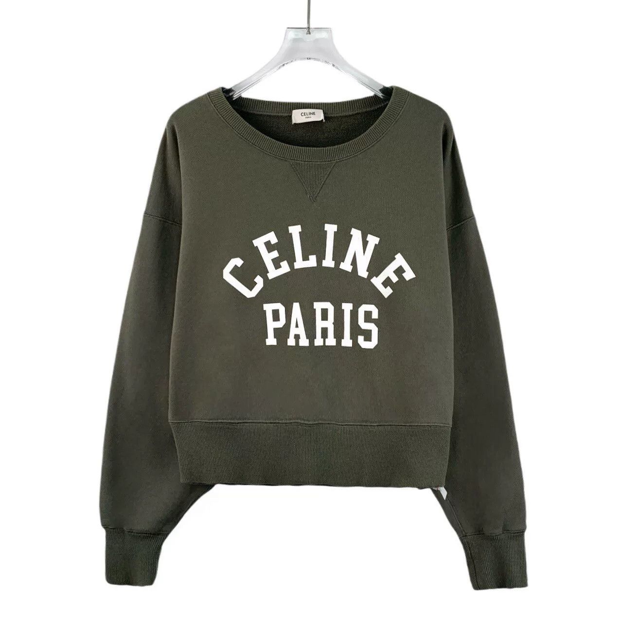 Celine Celine Paris Logo Print Sweatshirt L Size L / US 10 / IT 46 - 1 Thumbnail