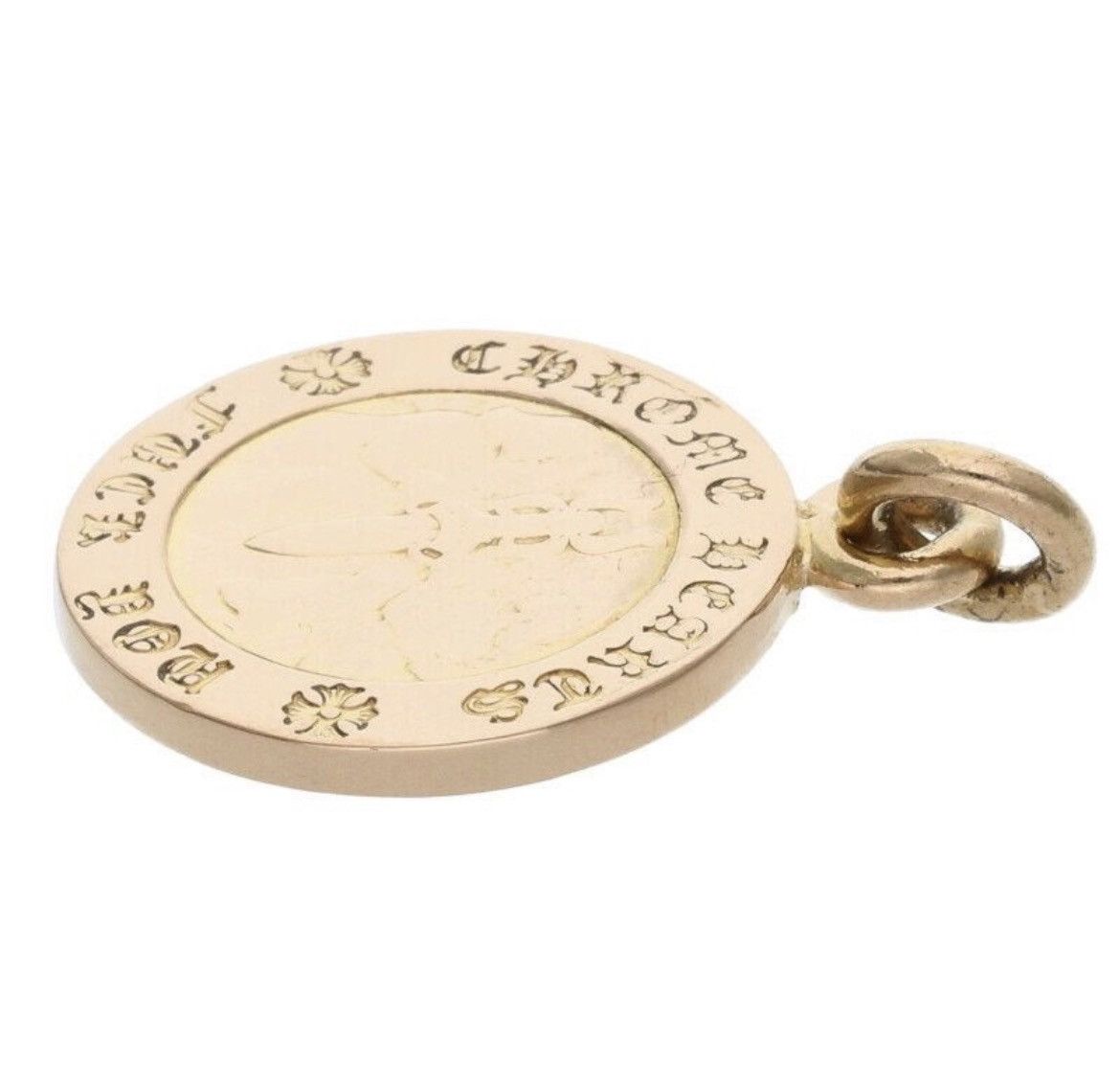 Chrome Hearts Chrome Hearts 22K Gold Angel Medal Charm Necklace Size ONE SIZE - 5 Thumbnail