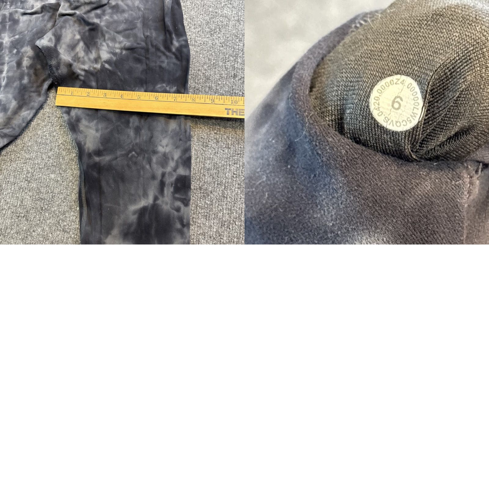 Lululemon Lululemon Leggings Camouflage Ankle High Rise Pull-On Women Size 6 Black Body Color Gray Pattern Logo Activewear 6 Regular Womens Size 28" / US 6 / IT 42 - 8 Thumbnail