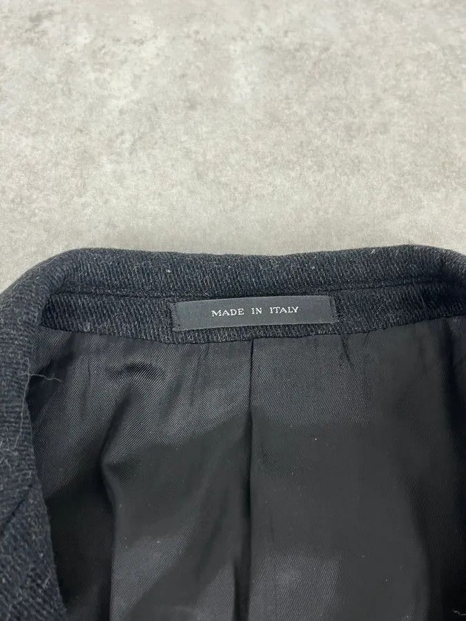 Emporio Armani 1990s Emporio Armani Dark Obscure Wool Long Coat Size US M / EU 48-50 / 2 - 8 Thumbnail